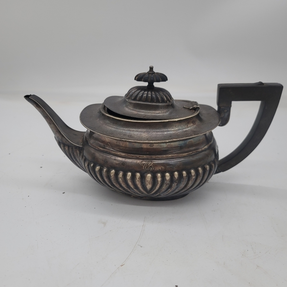 Vintage Gorgeous Sheffield Silver Plate Coffee Pot Teapot EPNS  England Art Deco